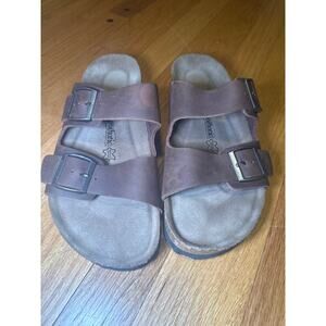Aerothotic Buckle Slide Sandals Suede Leather Comfort Men’s Sz 43 (US 10)